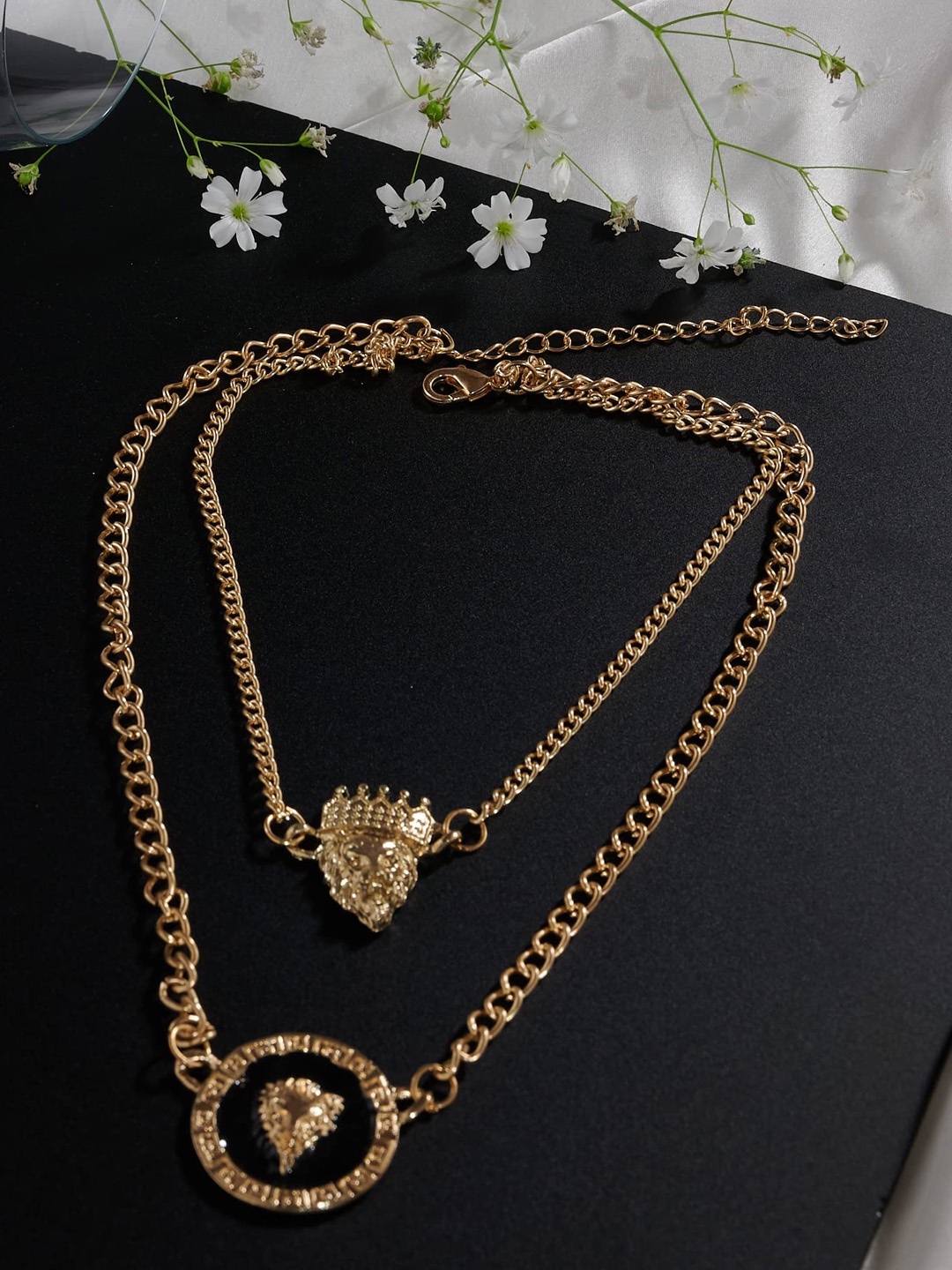 

VAGHBHATT Gold Plated Layered Chain
