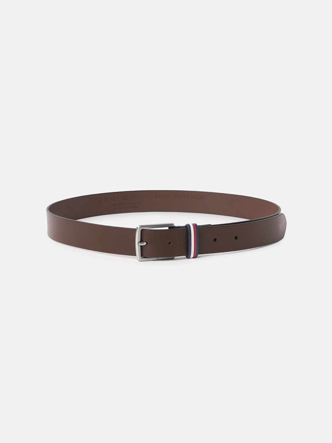 

Tommy Hilfiger Boys Slim Leather Belt, Brown