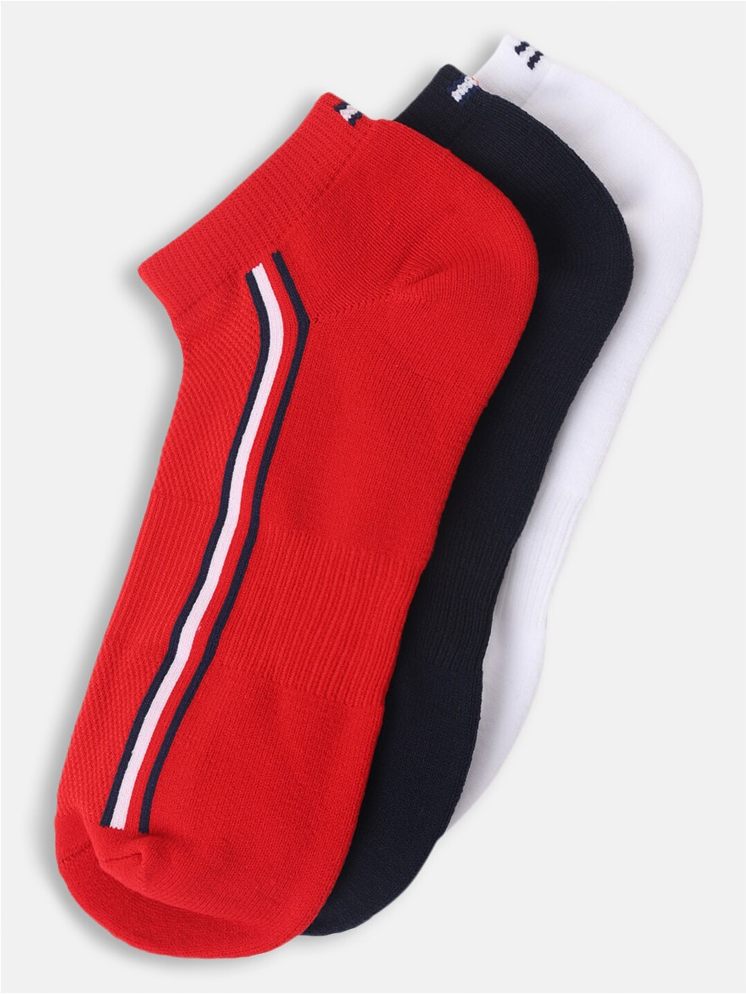 

Tommy Hilfiger Women Pack Of 3 Patterned Ankle-length Socks, White