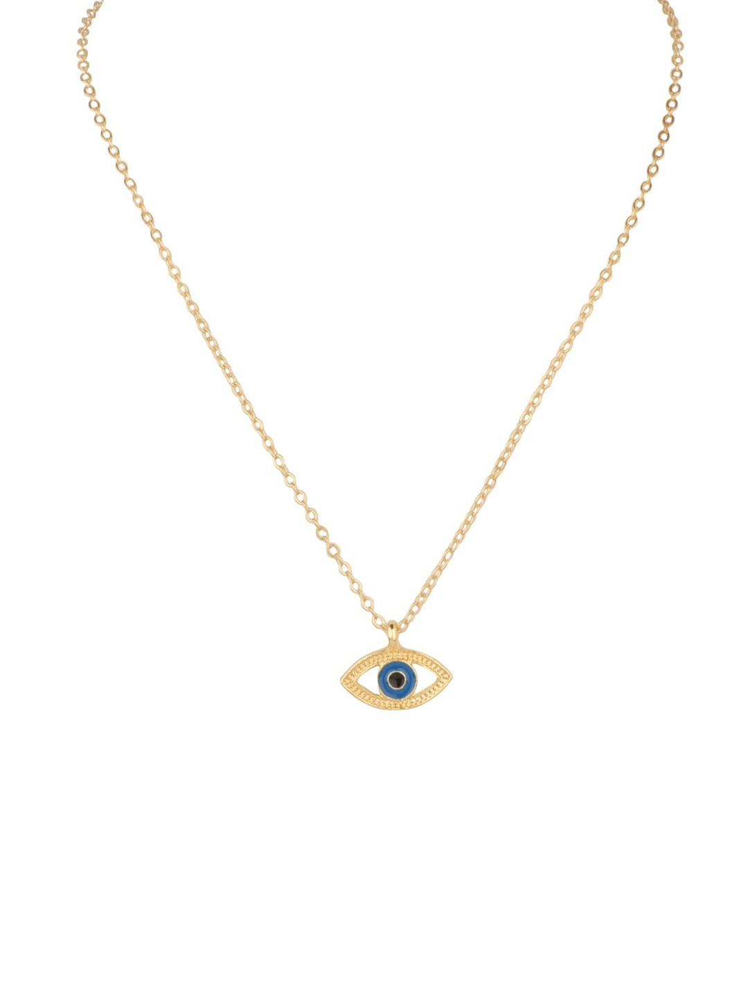 

FIMBUL Gold-Plated Evil Eye Pendant Necklace