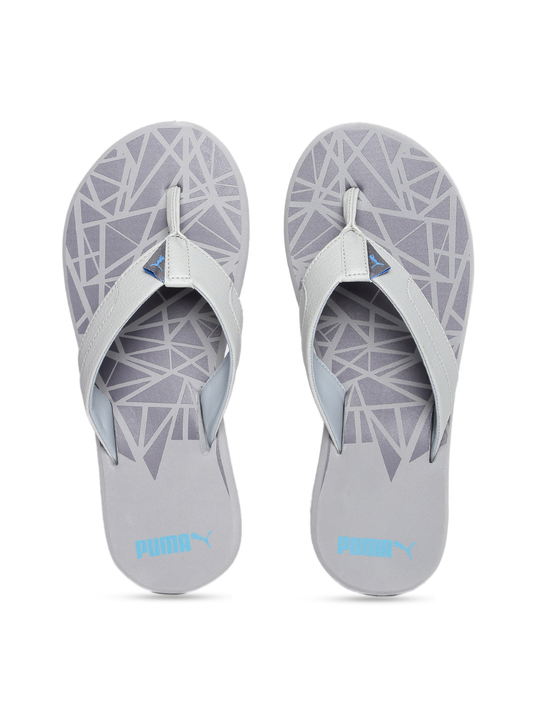 

Puma Men Grey Printed Thong Flip-Flops