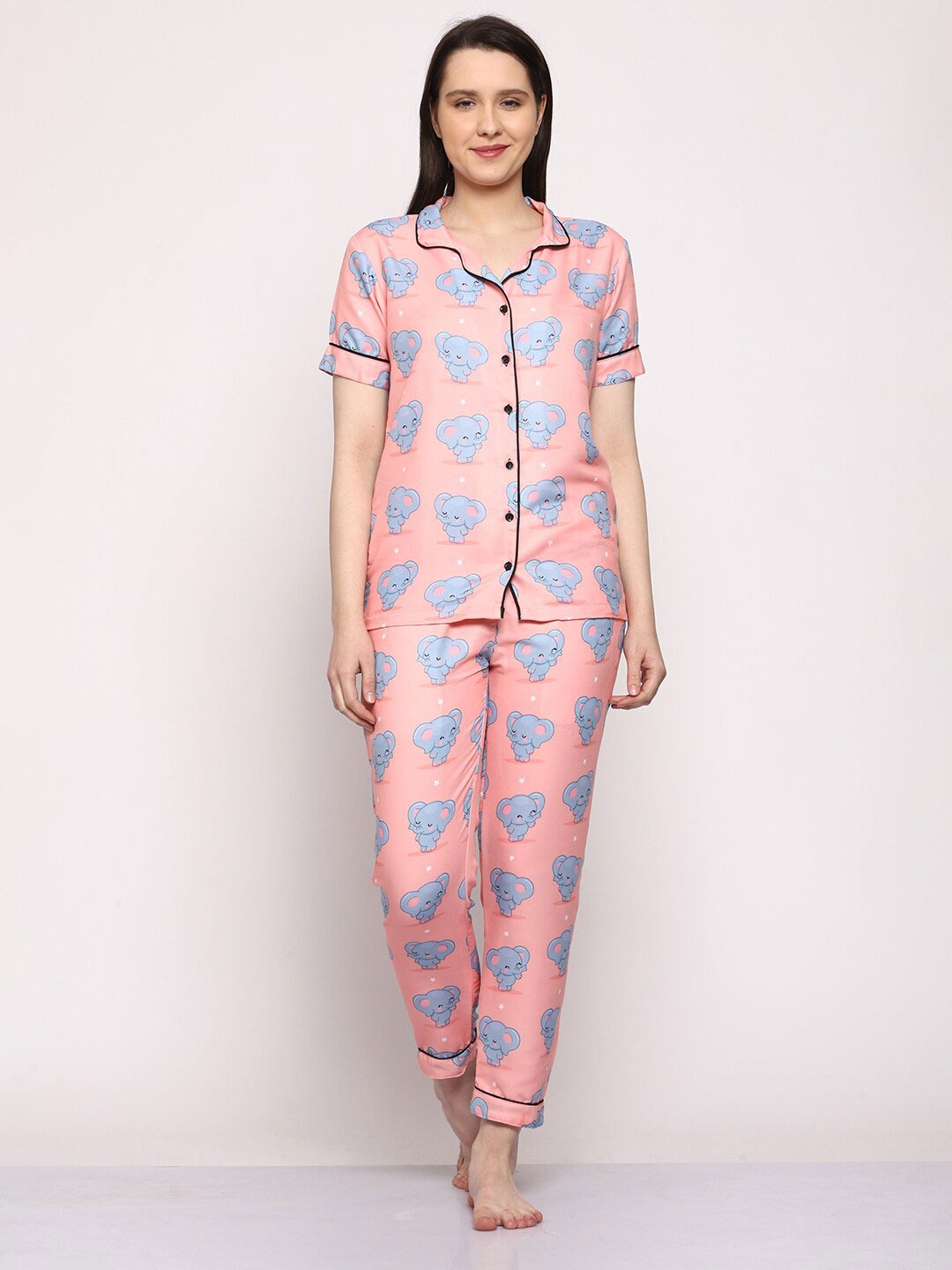 

Urban Komfort Comfort Floral Printed Cotton Casual Shirt, Pink