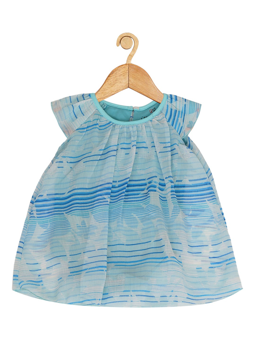 

Creative Kids Girls Abstract Printed Georgette A-Line Dress, Blue