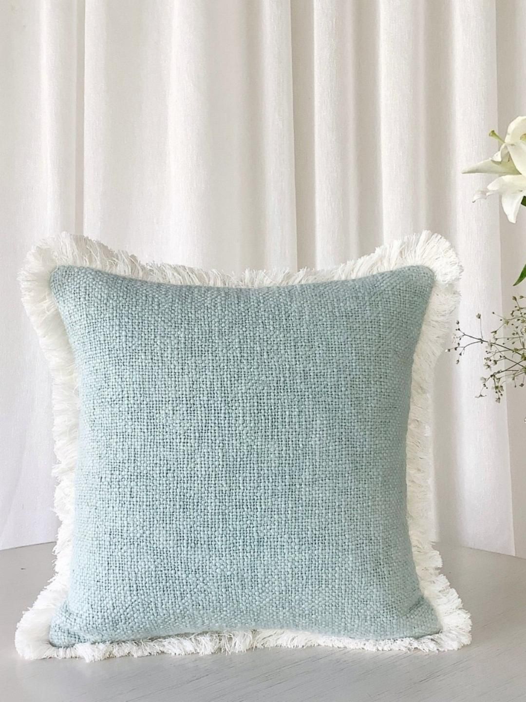 

Studio Covers Blue & White Cotton Square Cushion Cover