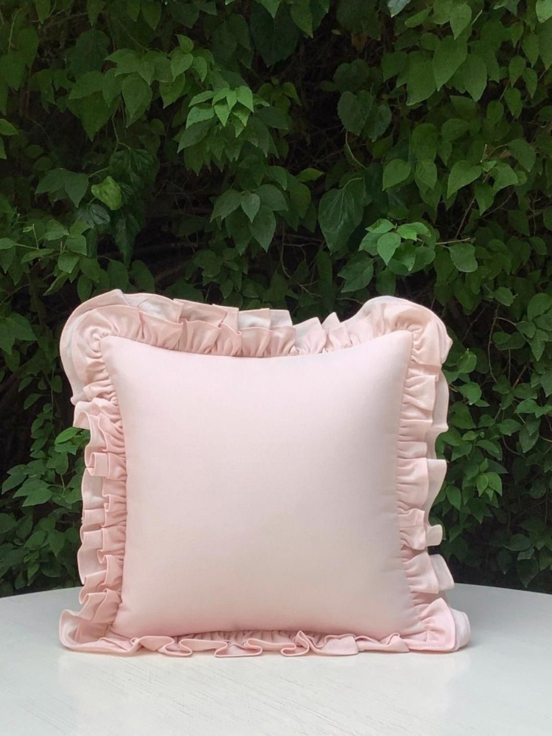 

Studio Covers Pink Cotton Square Cushion Cover