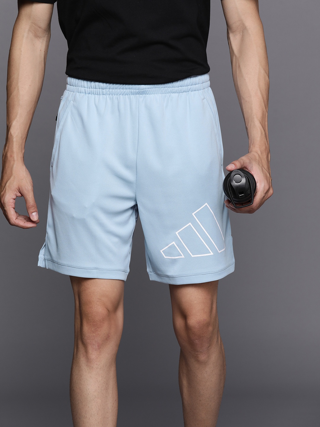 

ADIDAS Men TI 3B Aeroready 3-striped Training Shorts, Blue