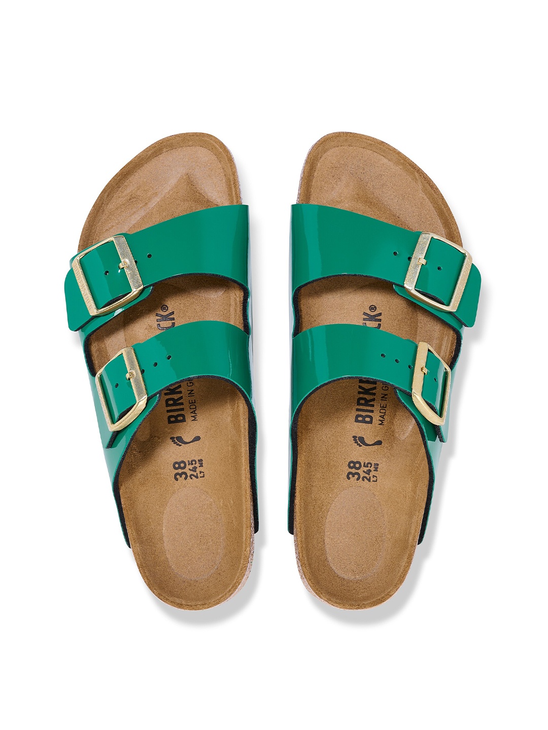 

Birkenstock Arizona Narrow Width Two Strap Open Toe Flats, Green