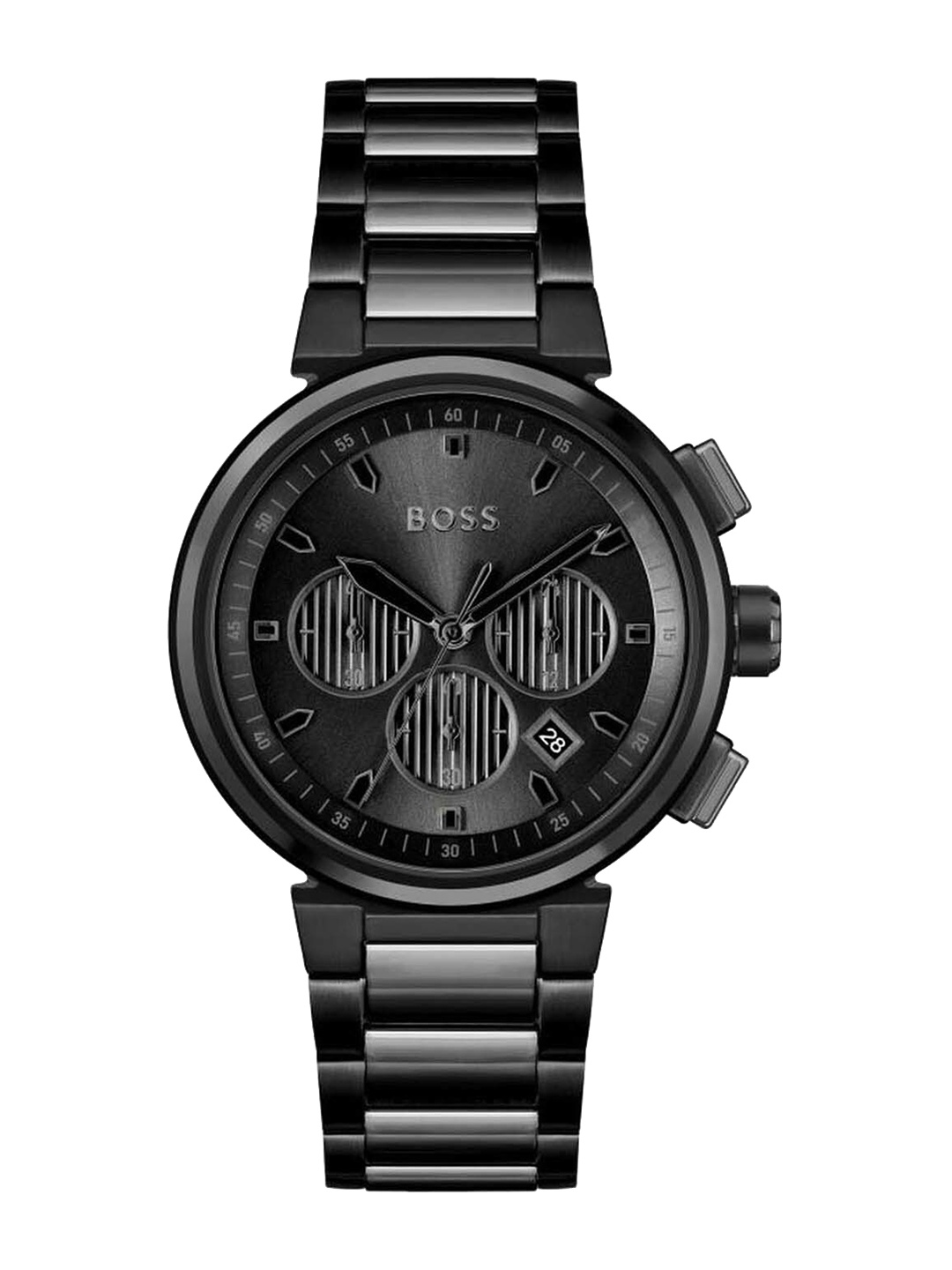 

BOSS Gallant Men Embellished Dial Stainless Steel Analogue Chronograph Watch 1514001, Black