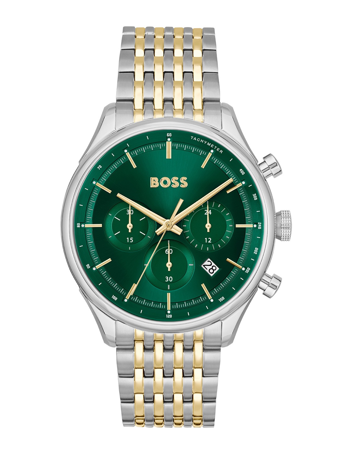 

BOSS Men Dial & Stainless Steel Straps Analogue Chronograph Watch 1514081, Green