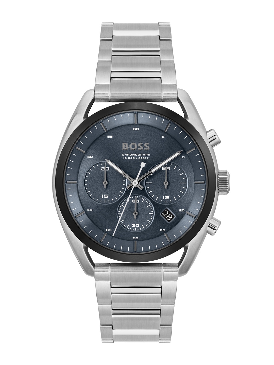

BOSS Top Men Embellished Dial Stainless Steel Analogue Chronograph Watch 1514093, Blue