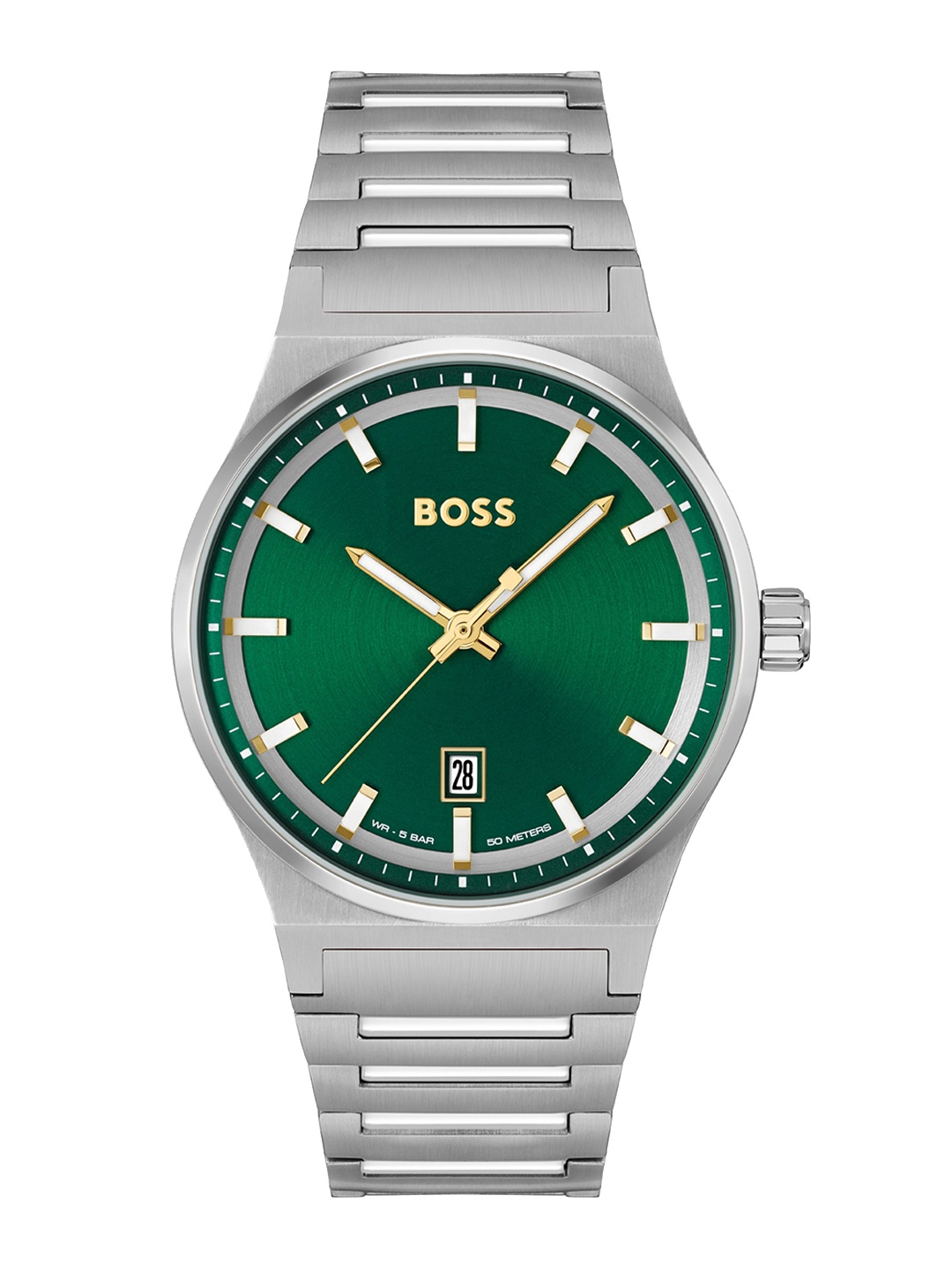 

BOSS Men Round Dial Water Resistance Analogue Watch 1514079, Green