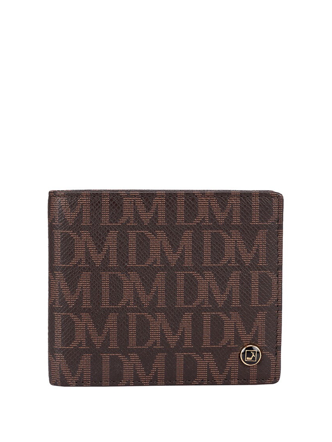 

Da Milano Textured Leather Two Fold Wallet, Brown