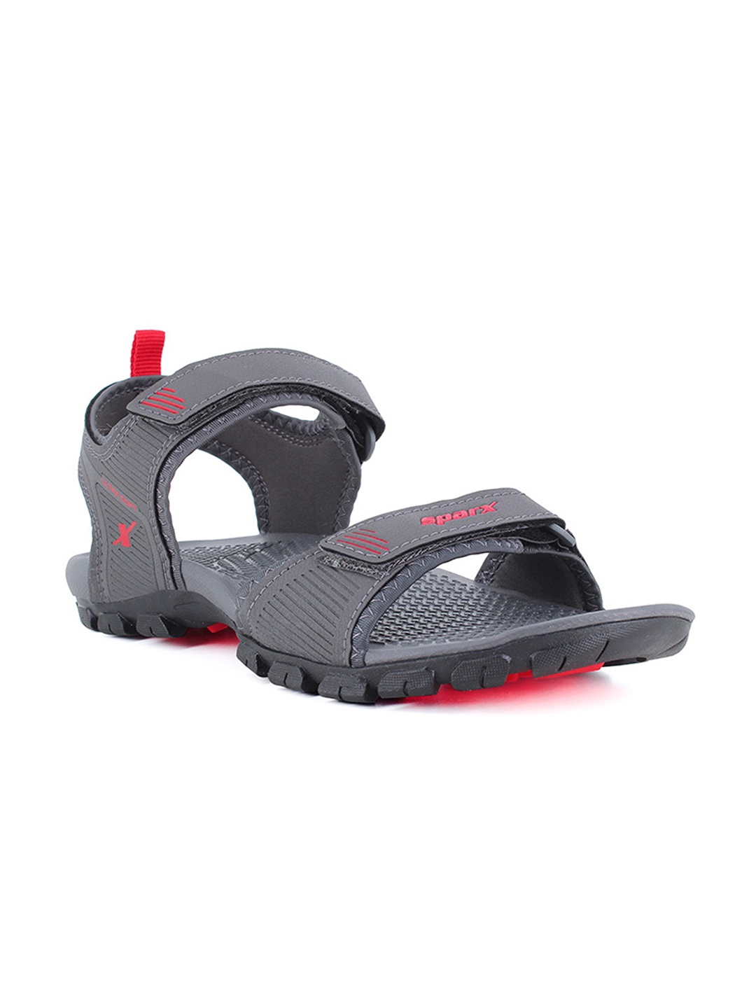 

Sparx Men Floater Sports Sandals With Velcro Closure, Grey