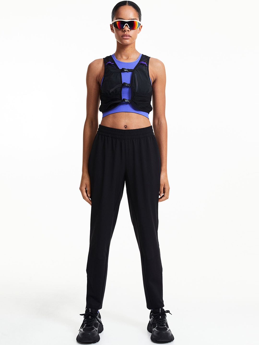 

H&M Women DryMove Running Trousers, Black