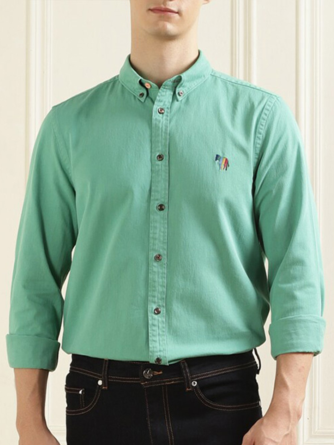 

PS By Paul Smith Slim Fit Opaque Casual Shirt, Green