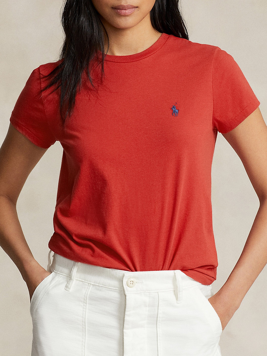 

Polo Ralph Lauren Pure Cotton Crewneck Tshirt, Red