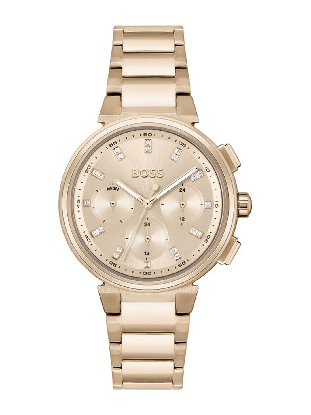 

BOSS Women Dial & Stainless Steel Bracelet Style Straps Watch 01502678, Rose gold