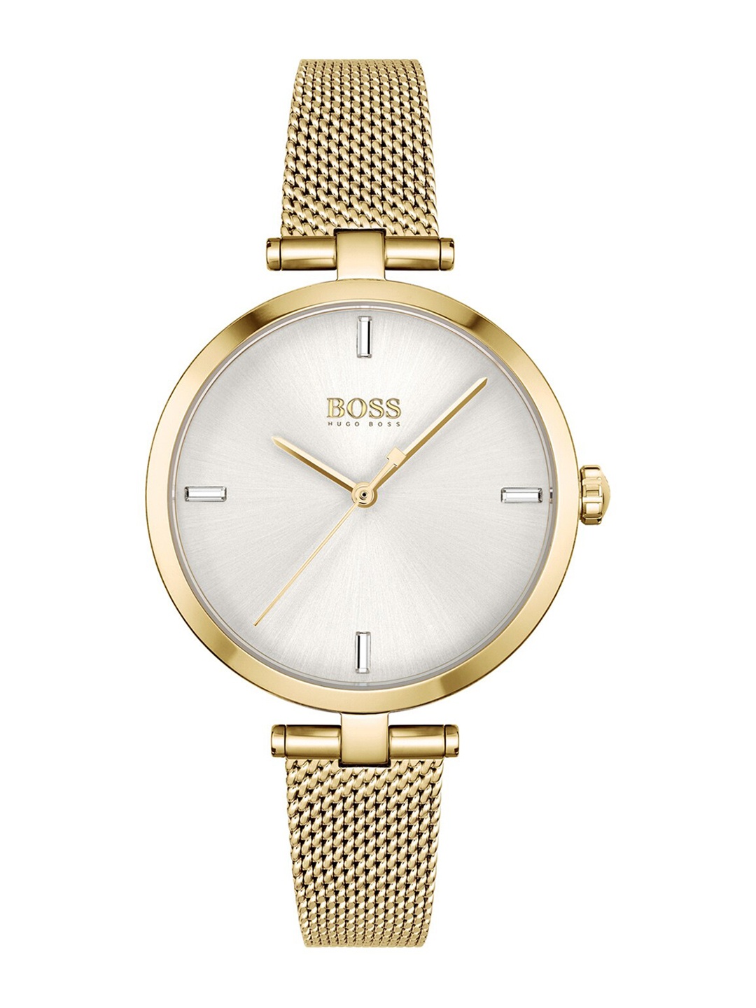 

BOSS Women Bracelet Style Straps Analogue Watch 01502586, Silver