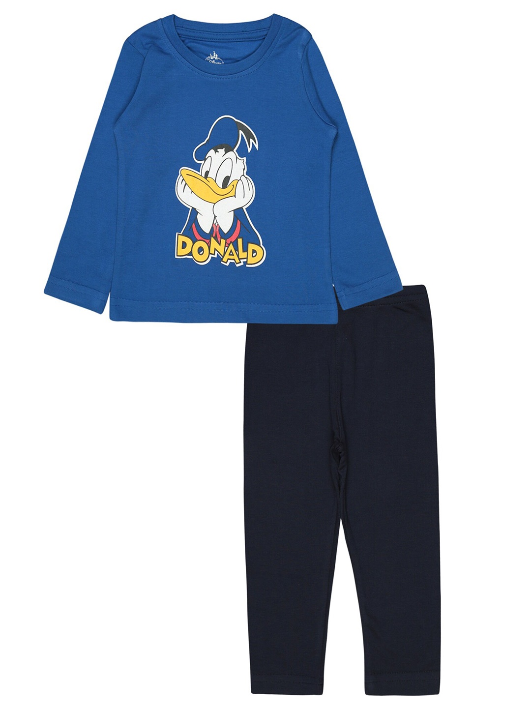 

Bodycare Kids Boys Donald Duck Printed T-shirt with Pyjamas, Blue