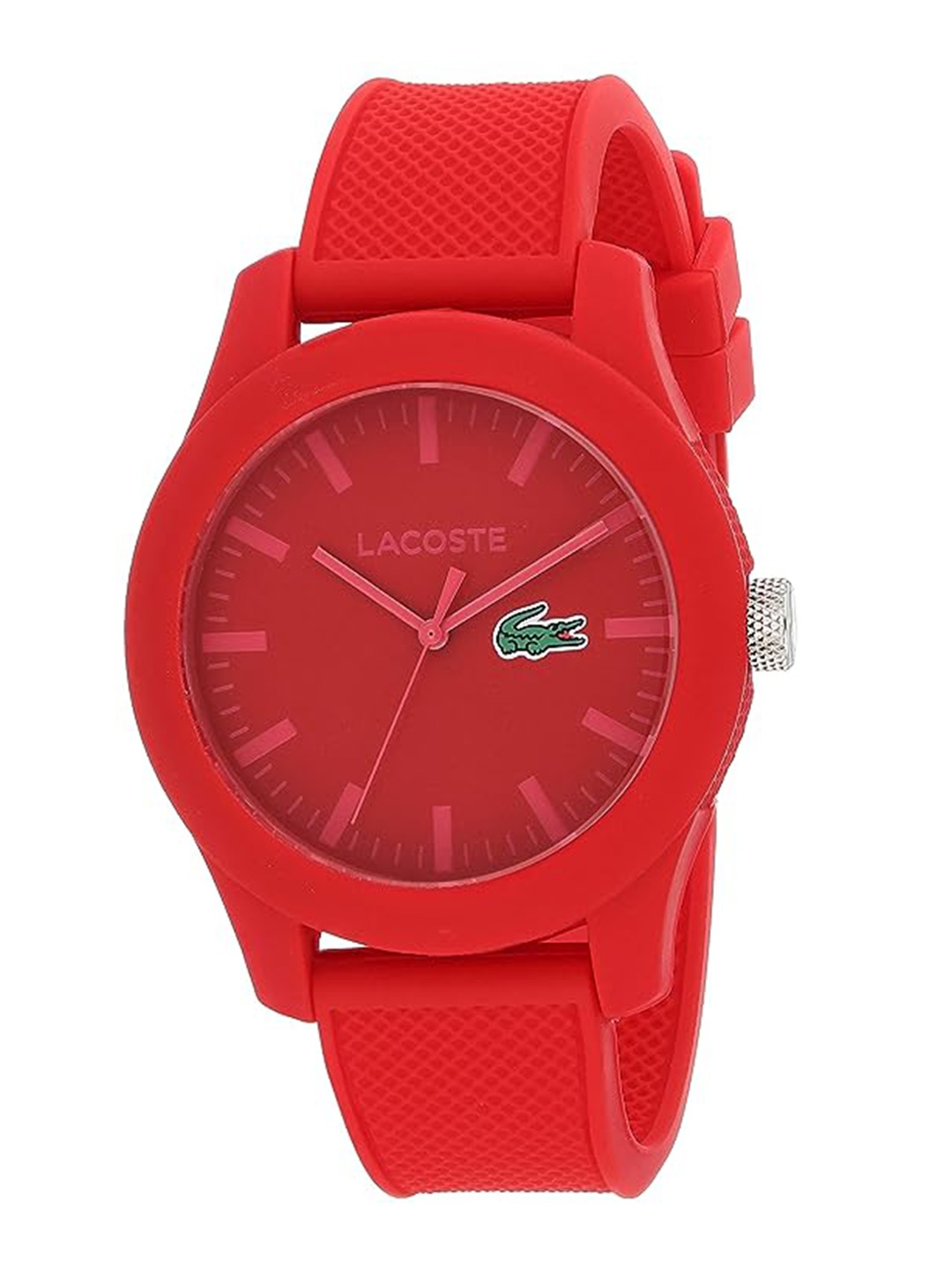 

Lacoste Men Textured Straps Analogue Watch 02010764, Red