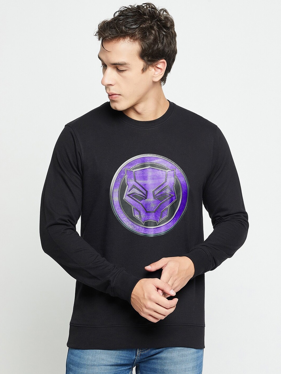 

Wear Your Mind Black Panther Printed Pullover
