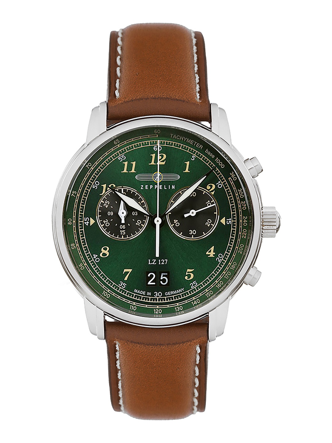 

ZEPPELIN Men Round Chronograph Analogue Watch 86844, Green