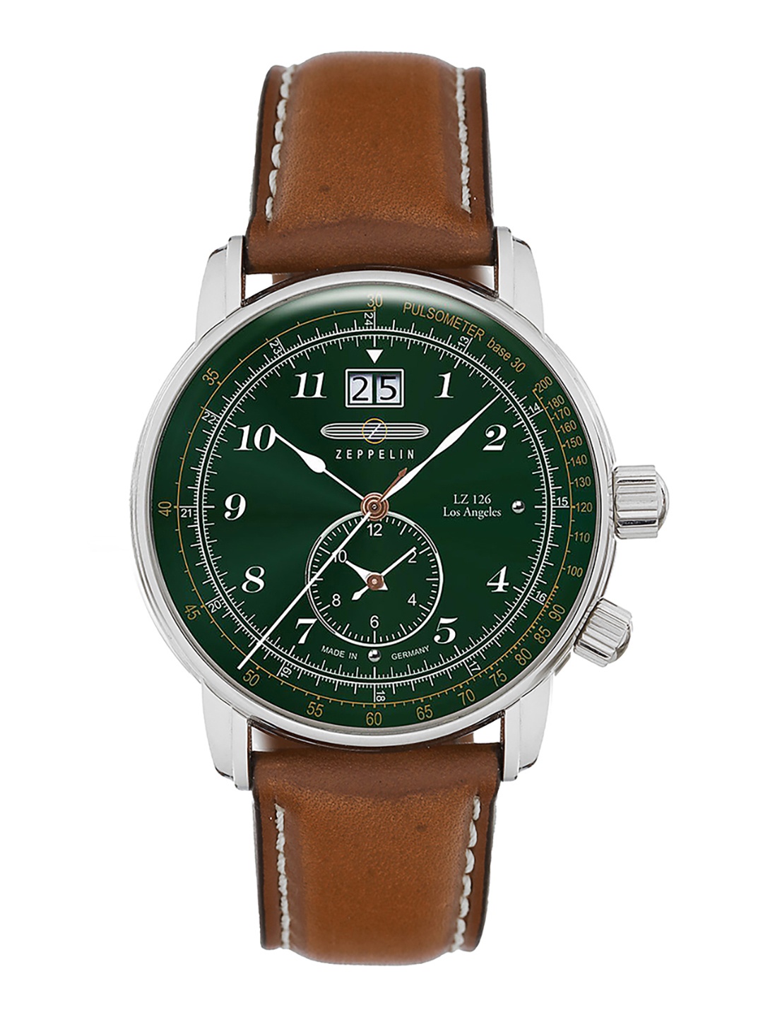 

ZEPPELIN Men Leather Straps Analogue Watch 86444, Green