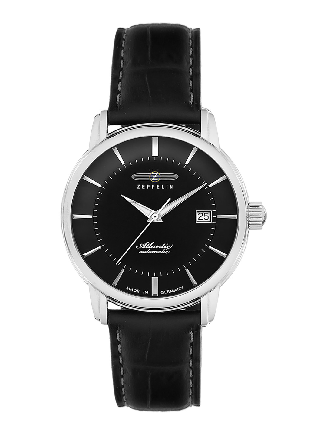 

ZEPPELIN Men Round Dial Water Resistance Analogue Automatic Motion Powered Watch 84522, Black