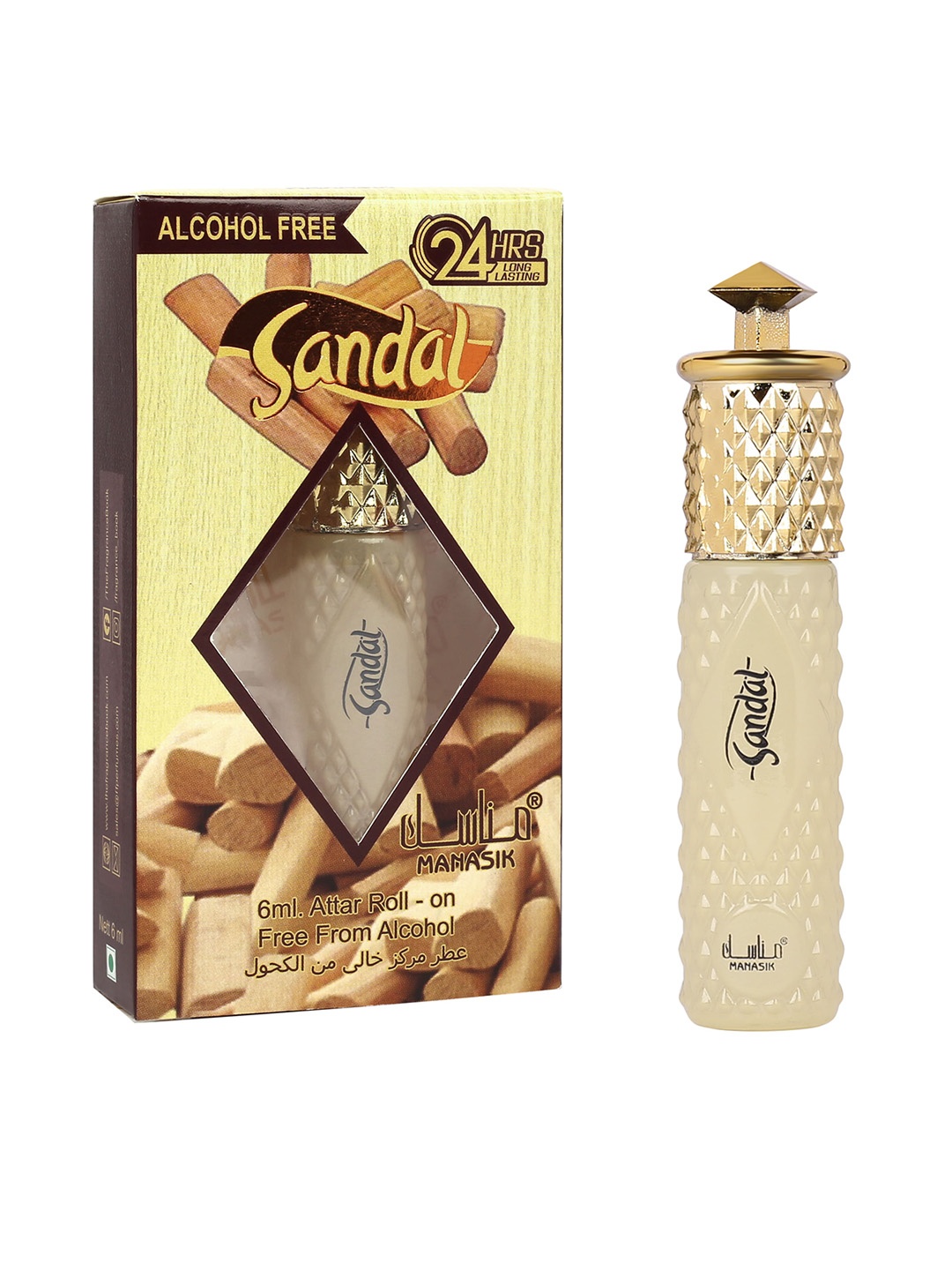 

MANASIK Sandal Premium Attar - 6ml, Lavender