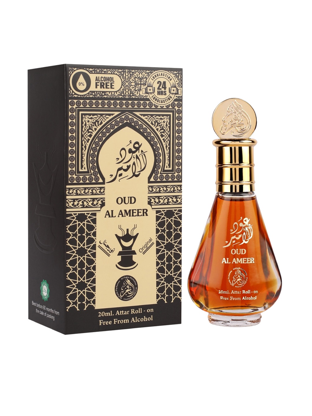 

Al-Fakhr Perfumes Oud Al Ameer Premium Attar-20ml, Purple