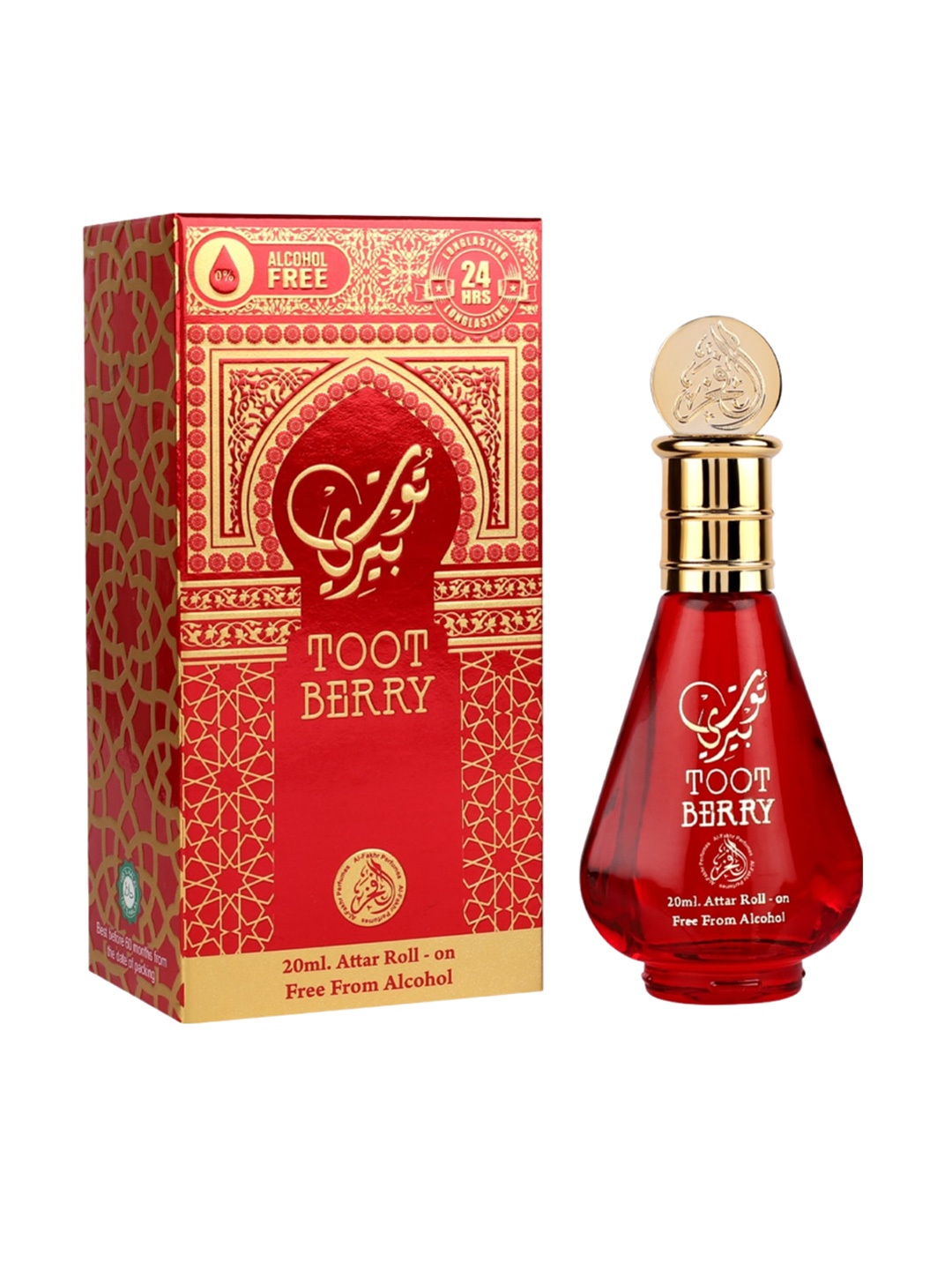 

Al-Fakhr Toot Berry Long Lasting Roll on Itra 20ml, Red
