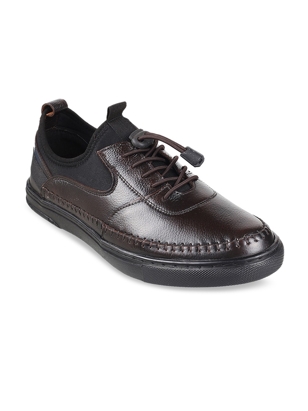 

Mochi Men Textured Slip-On Sneakers, Brown