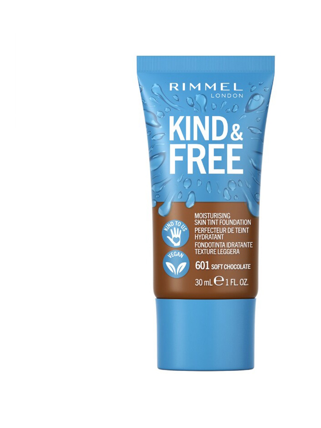 

Rimmel London King & Free Moisturizing Skin Tint - Soft Chocolate, Brown