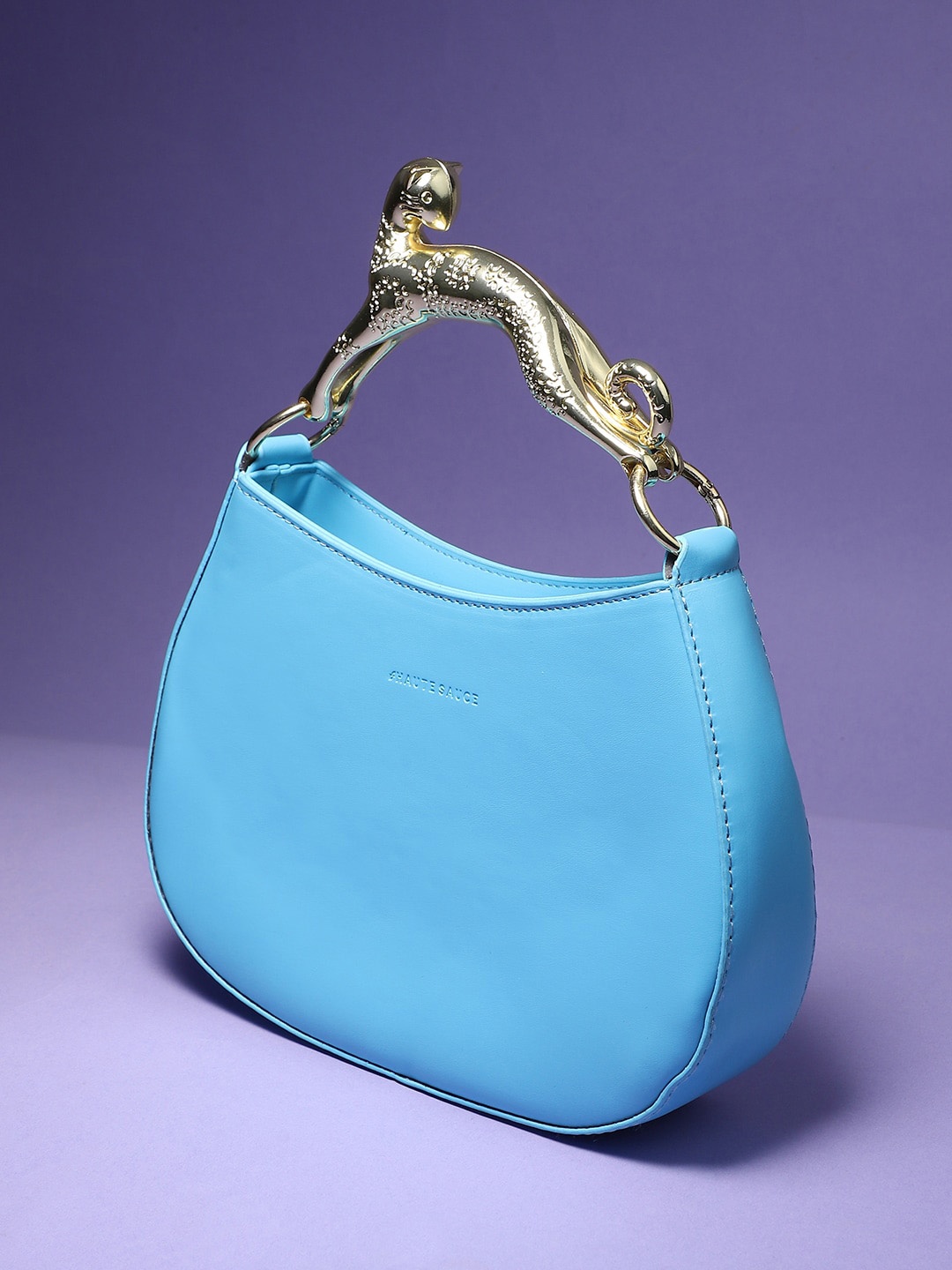 

HAUTE SAUCE by Campus Sutra Structured Handheld Bag, Blue