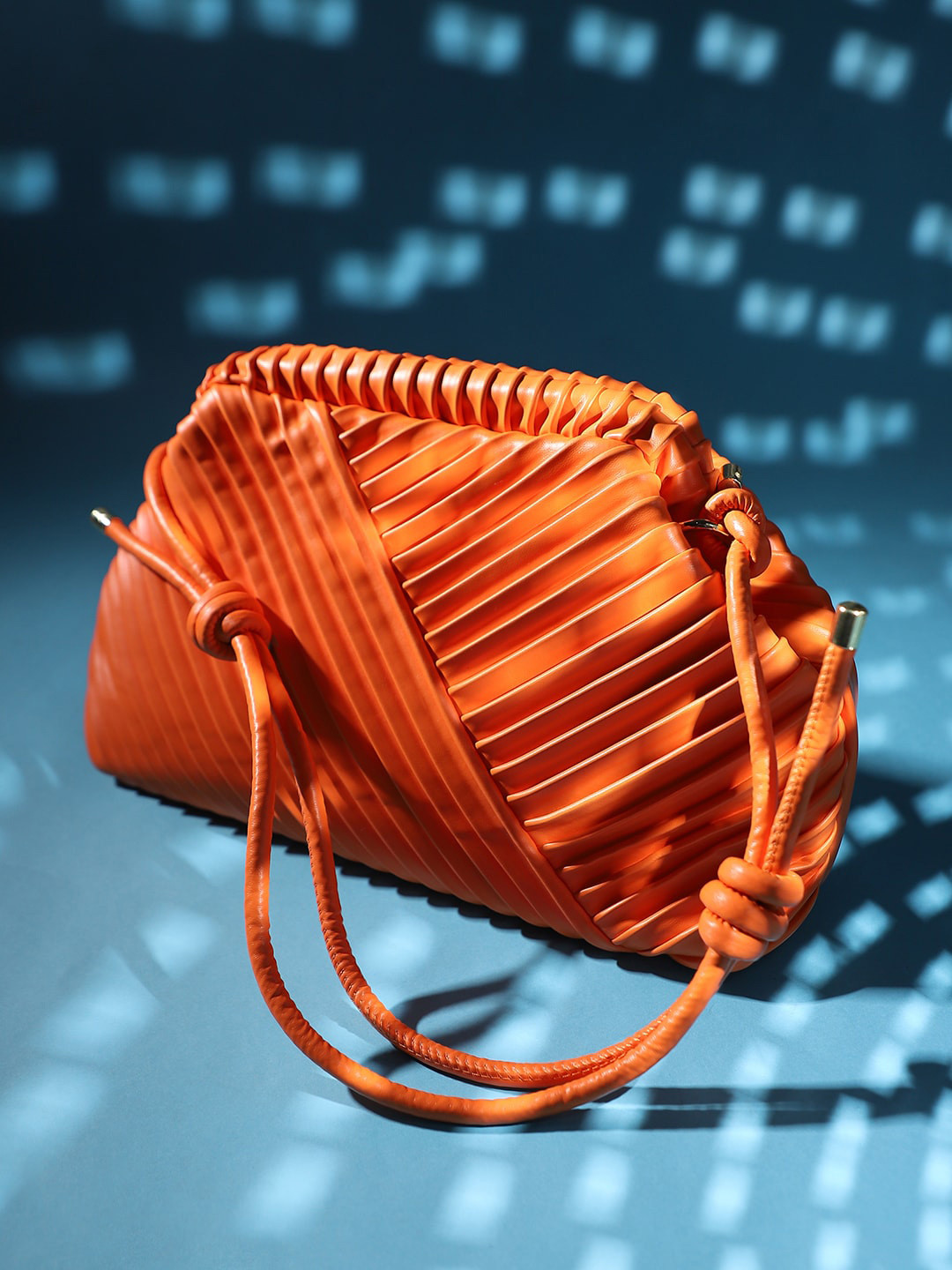 

HAUTE SAUCE by Campus Sutra Textured Structured Hobo Bag, Orange