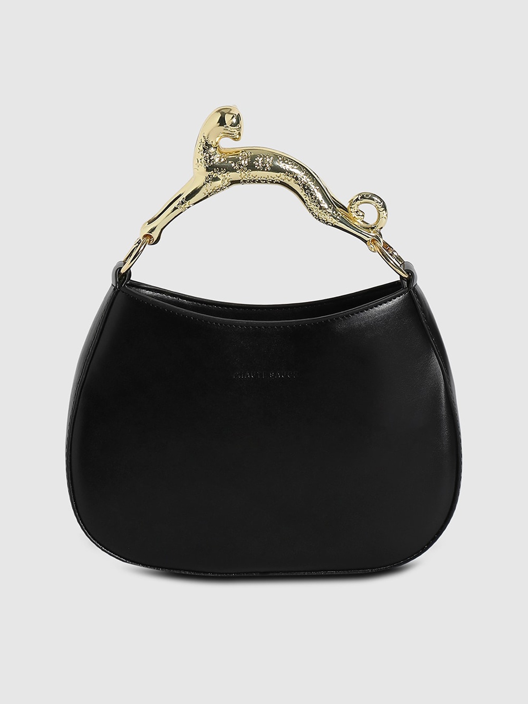 

HAUTE SAUCE by Campus Sutra Bucket Hobo Bag, Black