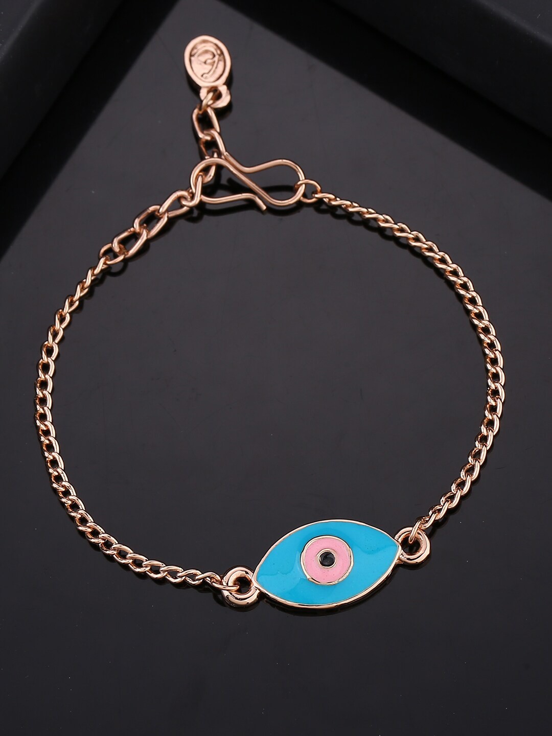 

Estele Unisex Rose Gold-Plated Charm Bracelet