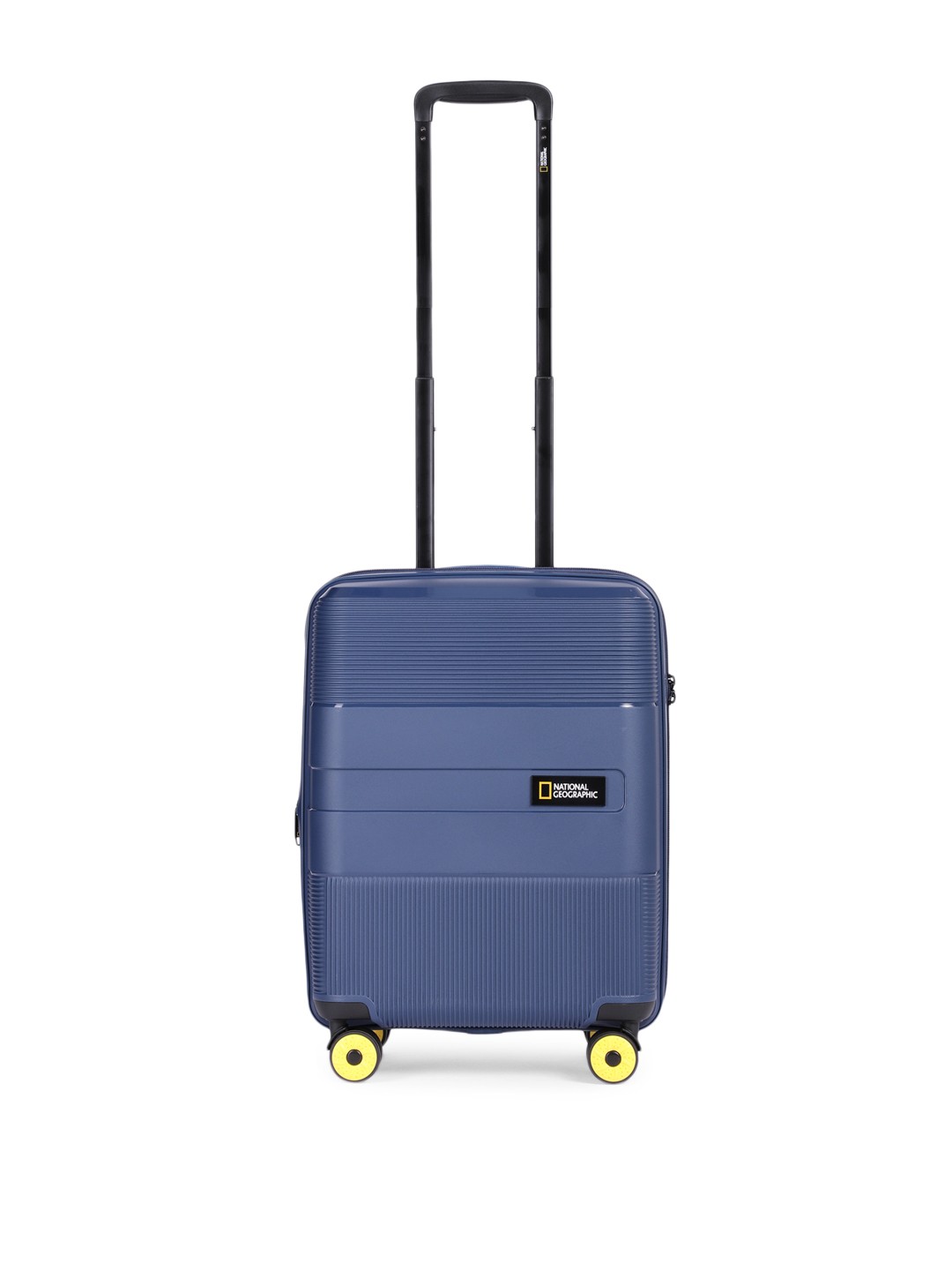 

National Geographic Unisex Solid 360-Degree Rotation Cabin Trolley Bag - 55 cm, Navy blue