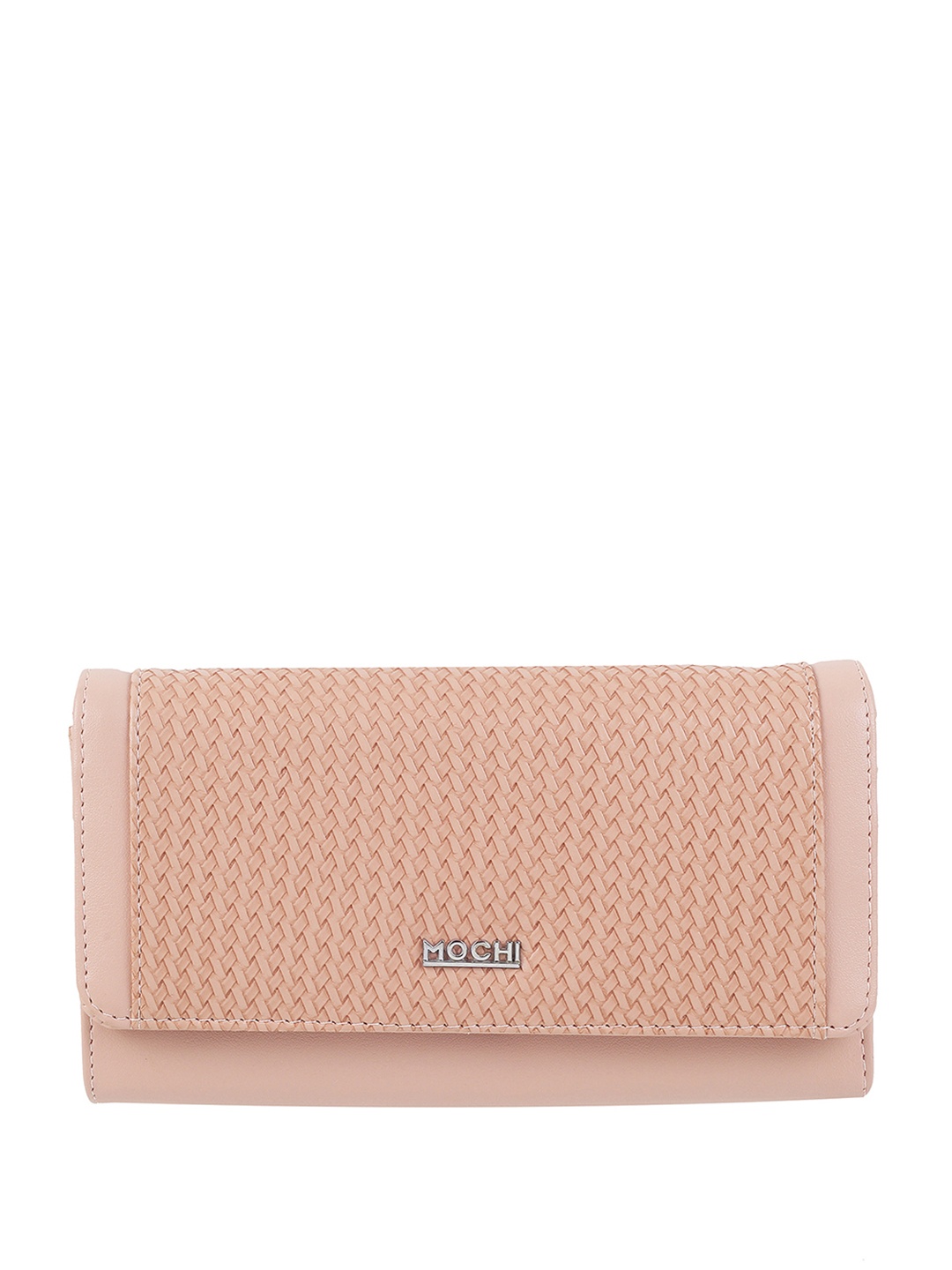 

Mochi Textured Two Fold Wallet, Pink