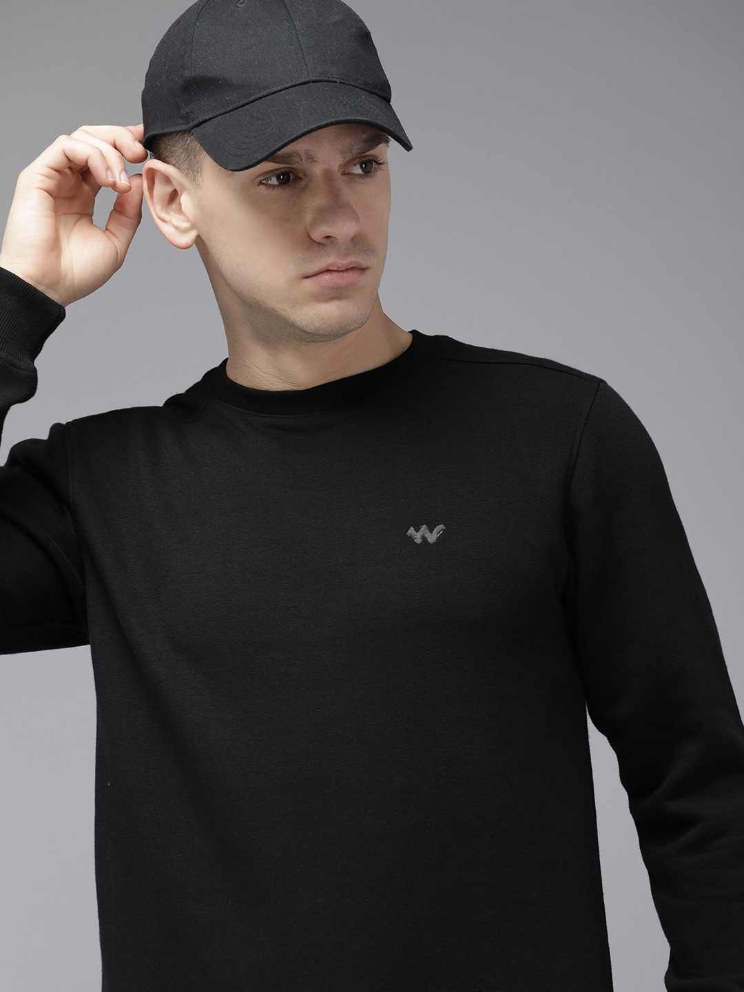 

Wildcraft Round Neck Sweatshirt, Black