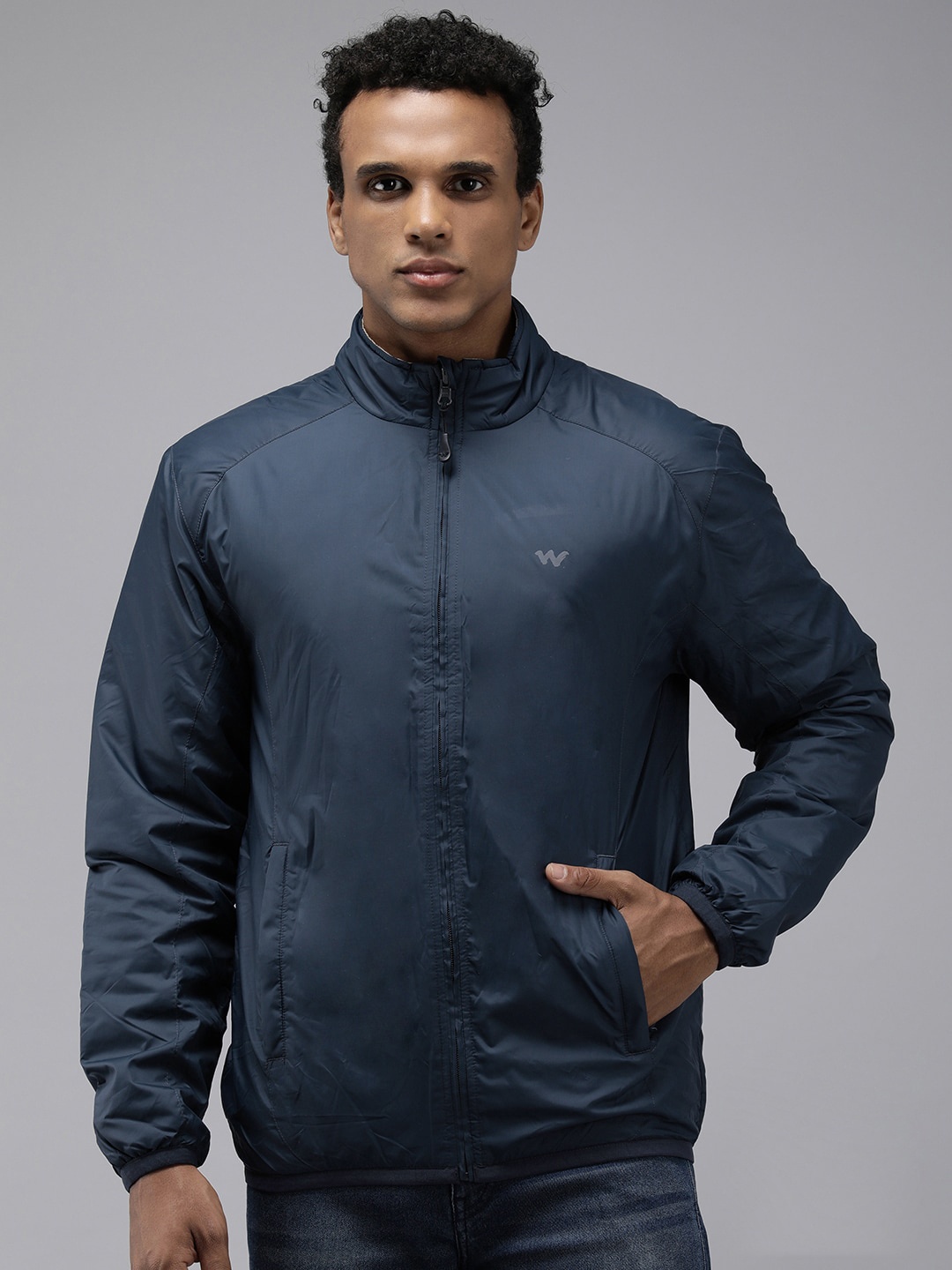 

Wildcraft Lightweight Padded Reversible Jacket, Navy blue