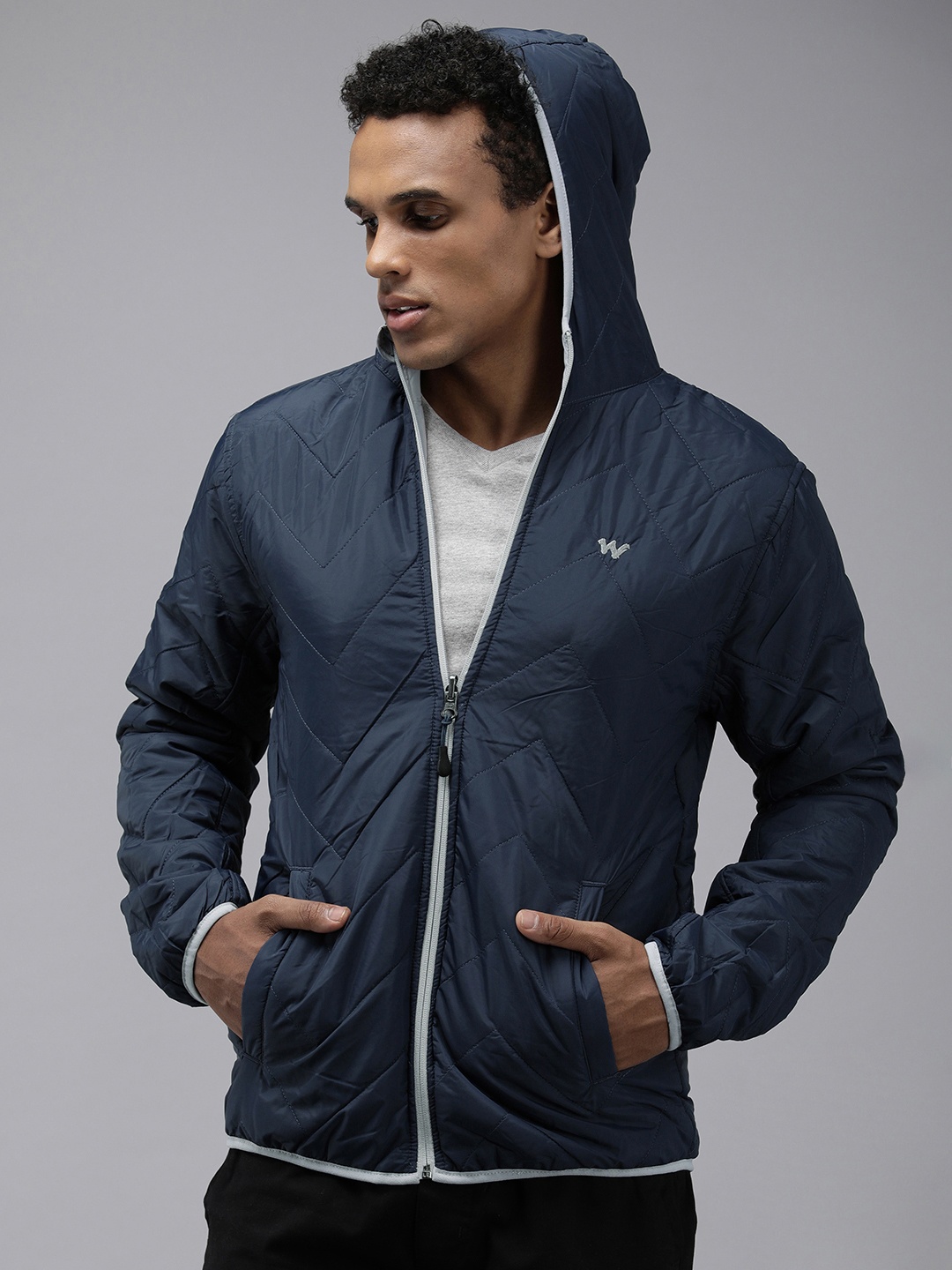 

Wildcraft Reversible Outdoor Padded Jacket, Grey