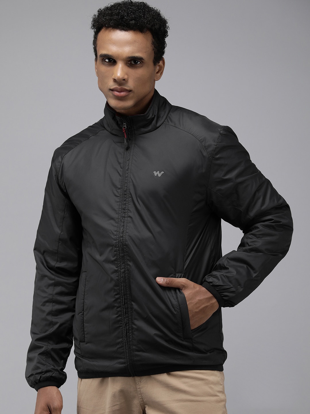 

Wildcraft Reversible Lightweight Anti Odour Trekking Padded Jacket, Black