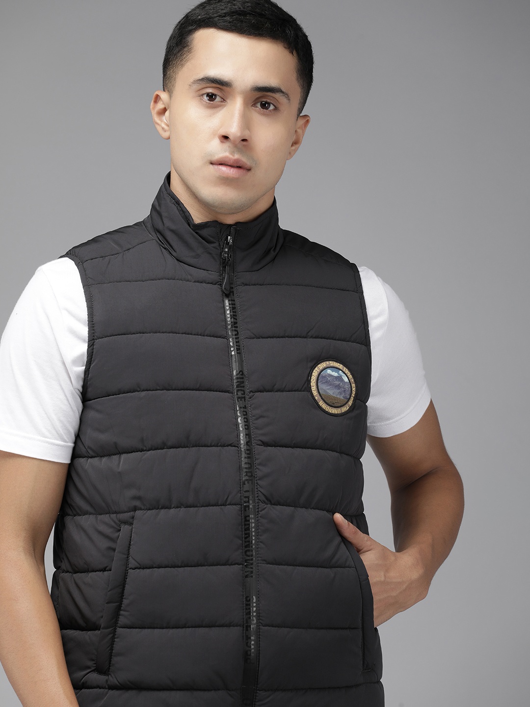 

Wildcraft Water Resistant Anti Odour Padded Jacket, Black