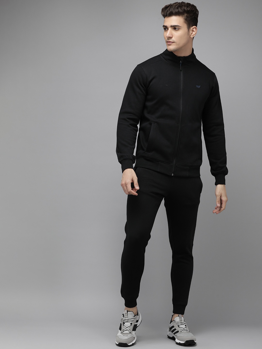 

Wildcraft Men Solid Tracksuit, Black