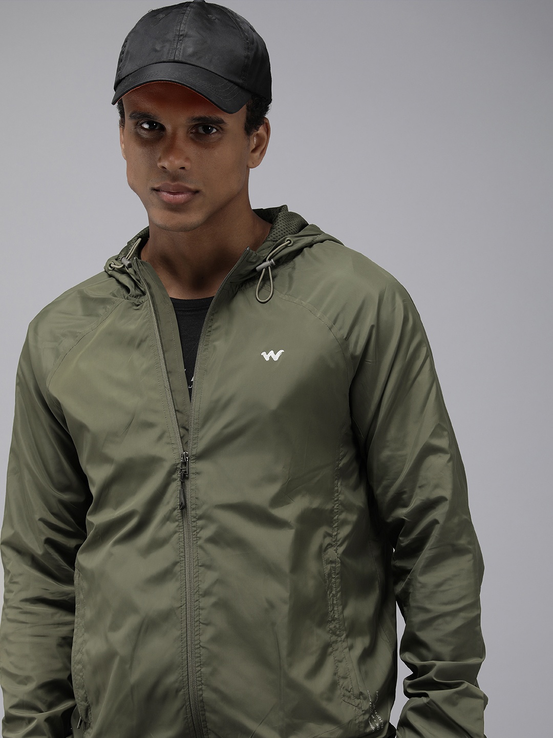 

Wildcraft Water Resistant Hooded Tailored Jacket, Olive