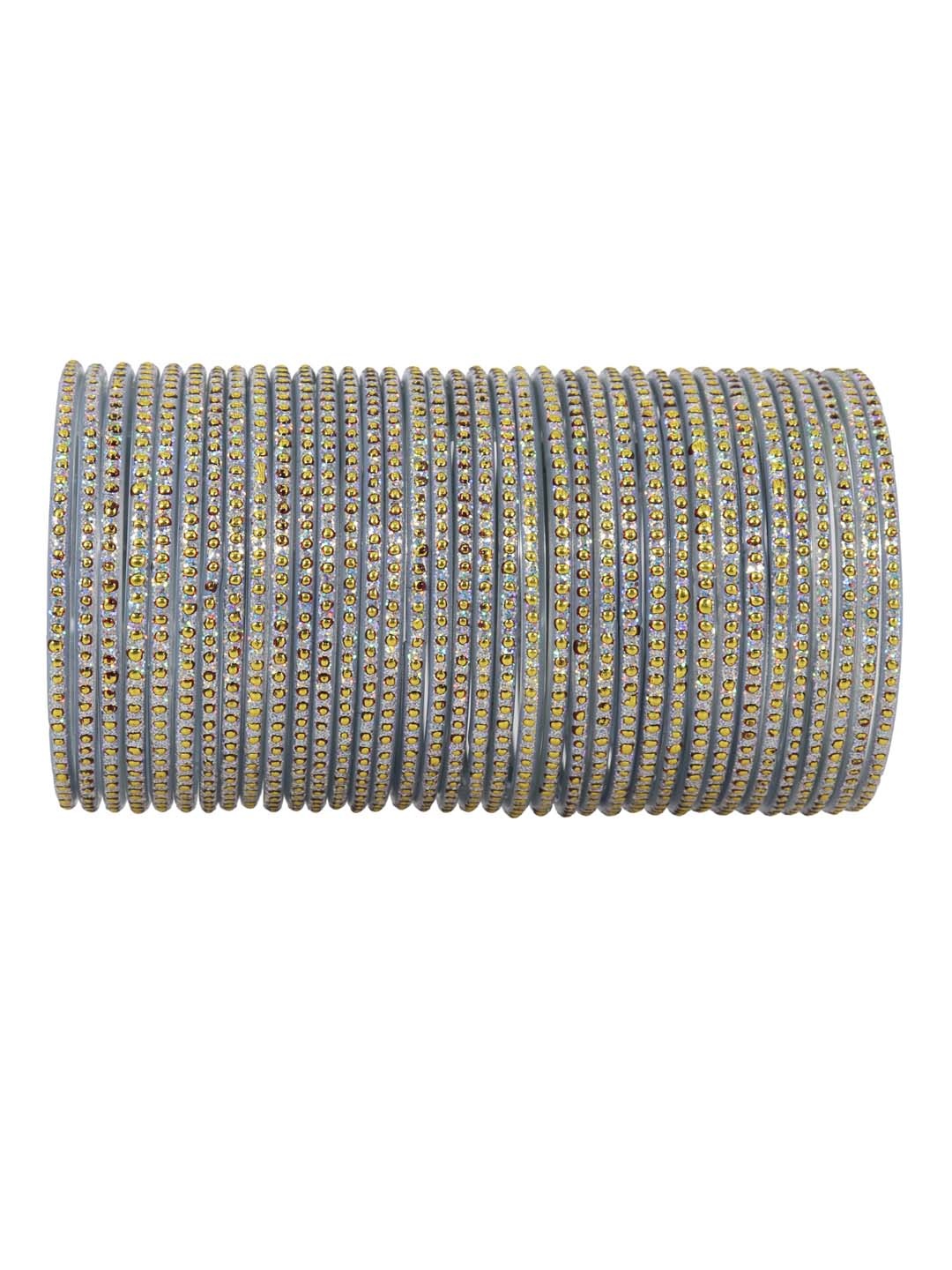 

NMII Set Of 36 Embellished Light Weight Bangles, Grey