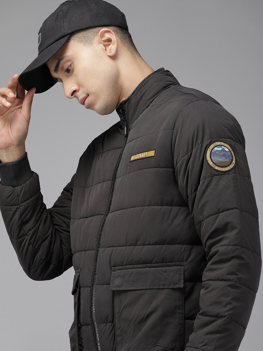 

Wildcraft Solid Trekking Padded Jacket, Black