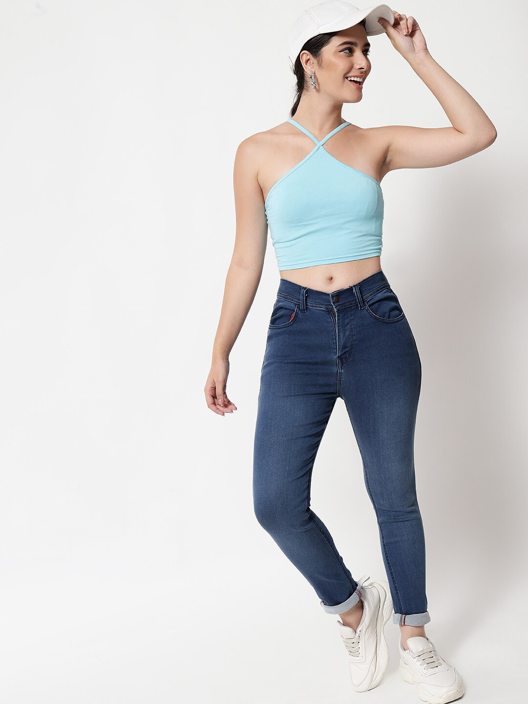 

Chemistry Women High Rise Light Fade Jeans, Blue