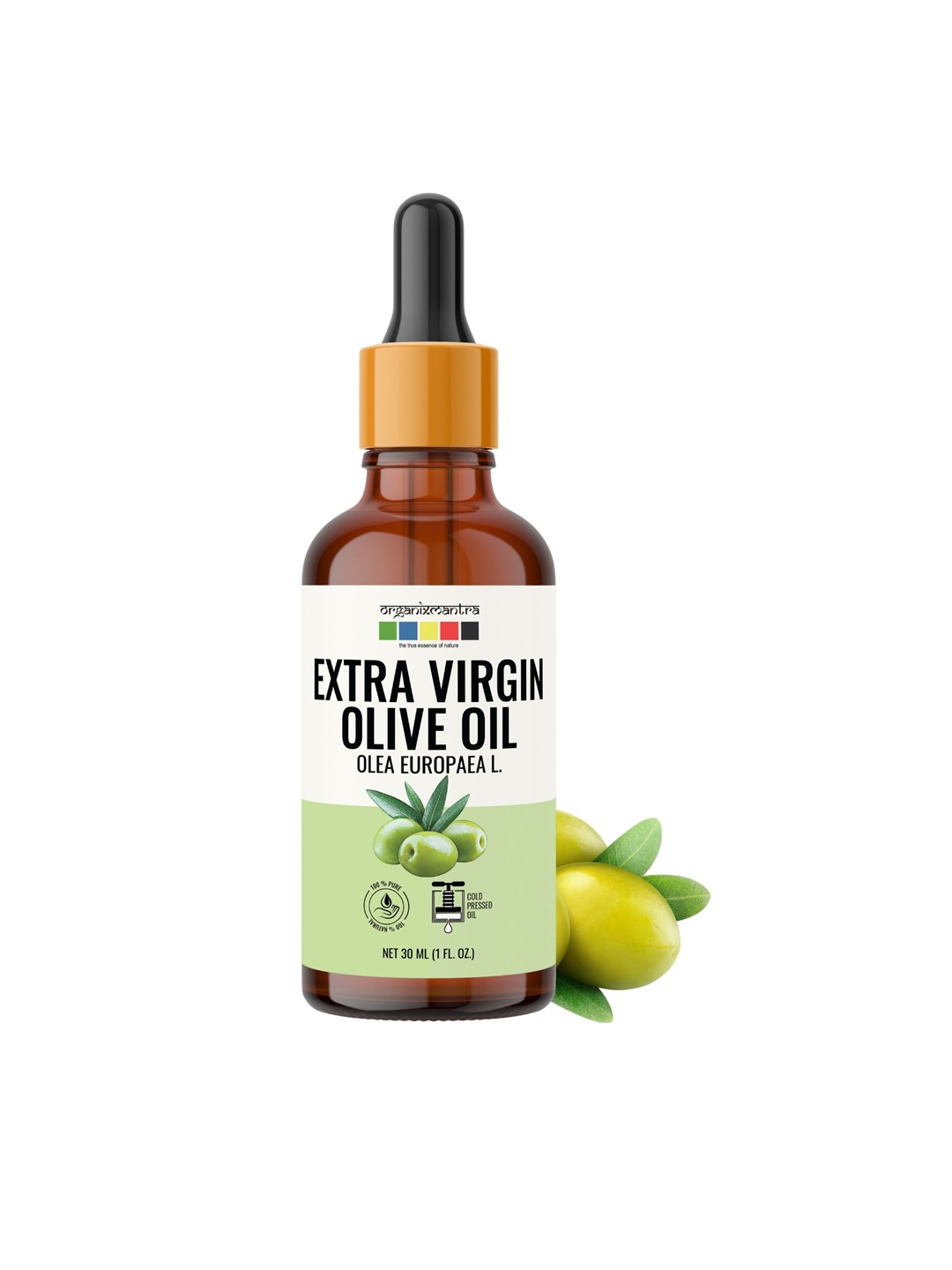 

Organix Mantra Extra Virgin Organic Olive Hair Oil for Hair Growth 30 ml, White
